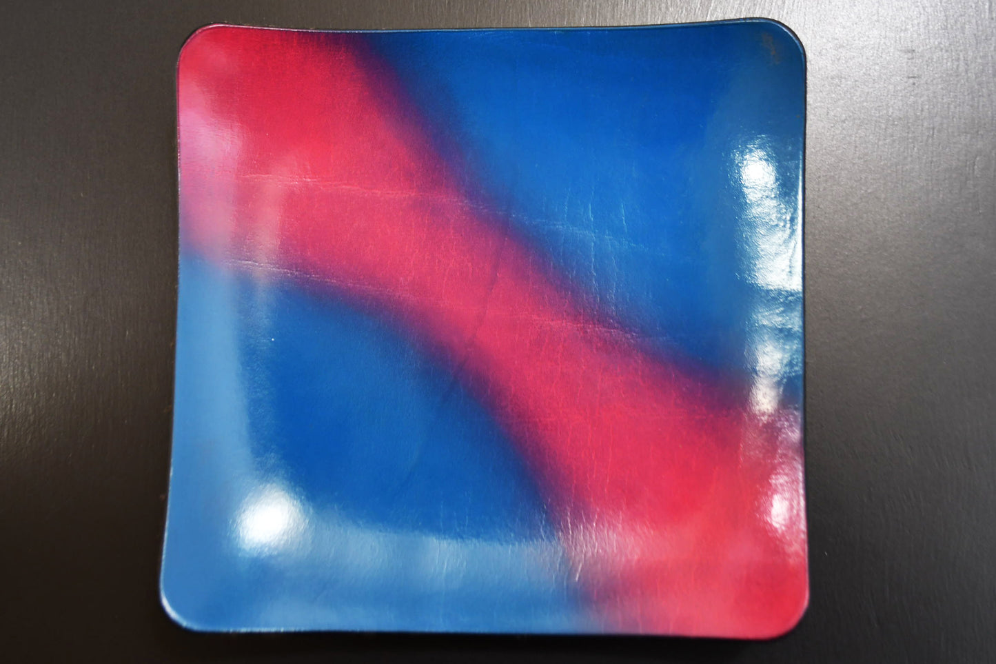 【1点物】レザートレイ 漆 「宙」 ×HOSIKAGE WORKS