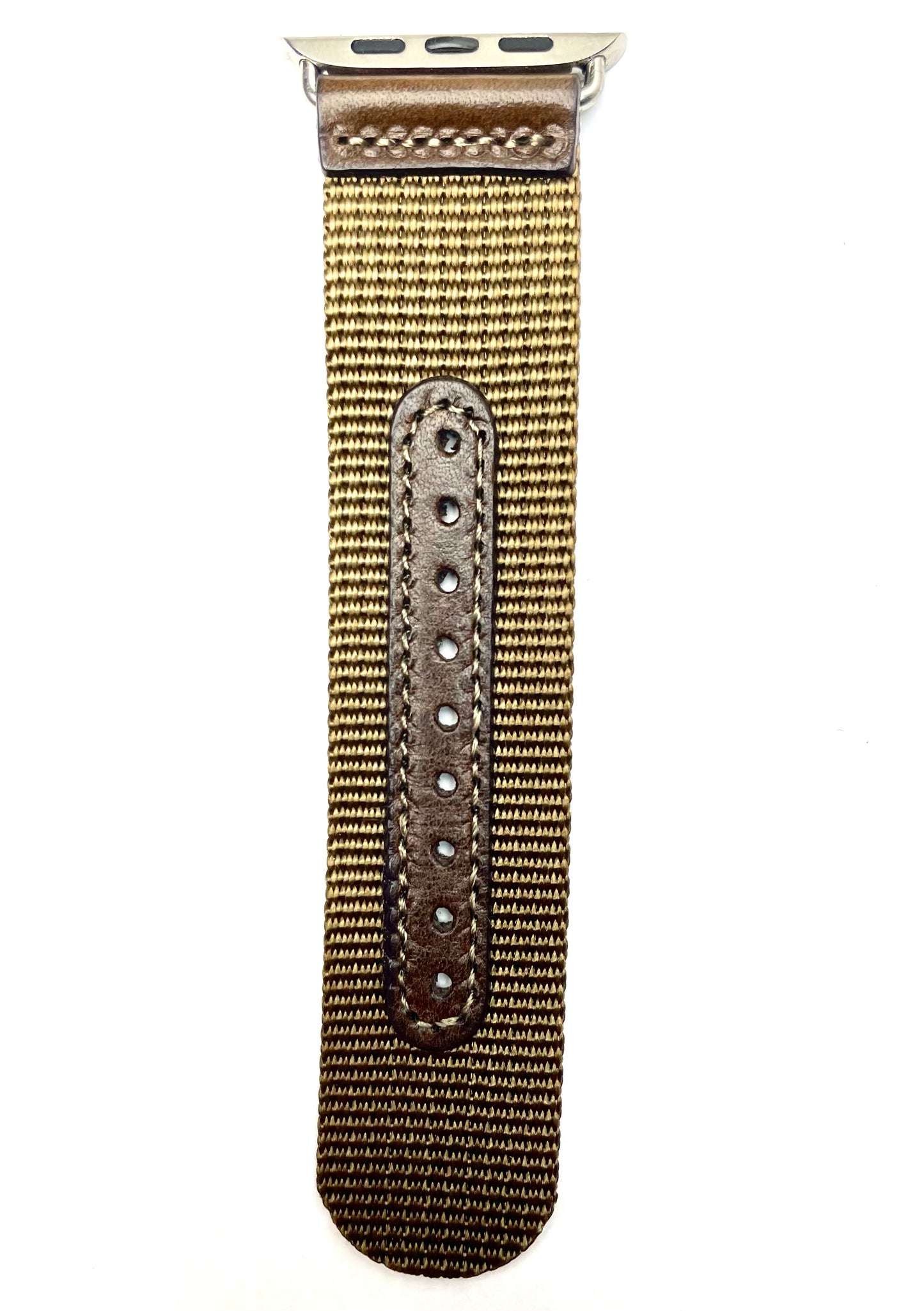 アップルウォッチ用 ミリタリー NATOベルト (穴革補強バージョン)