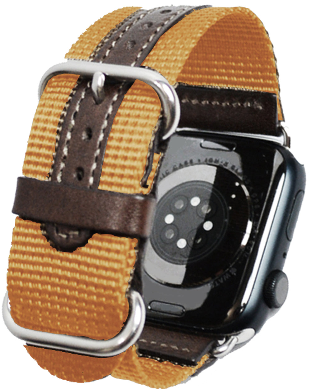 アップルウォッチ用 ミリタリー NATOベルト (穴革補強バージョン)