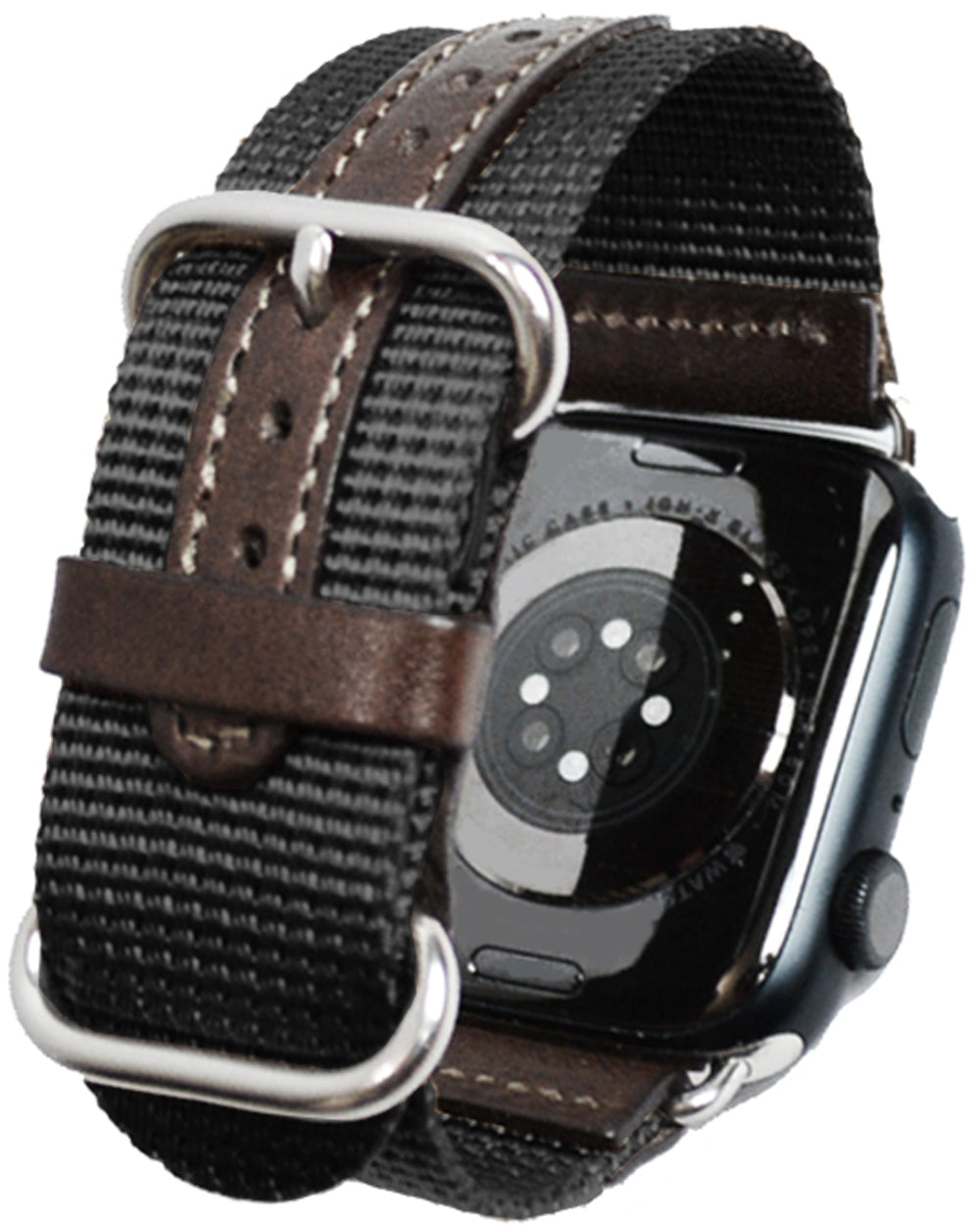 アップルウォッチ用 ミリタリー NATOベルト (穴革補強バージョン)